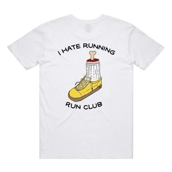 I Hate Running Run Club Tee - White Thumbnail