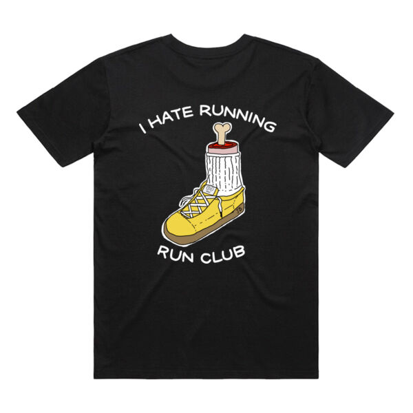I Hate Running Run Club Tee - Black Thumbnail
